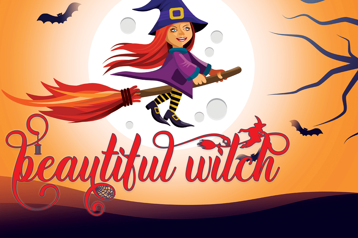 Halloween Witches Font Duo preview image 4