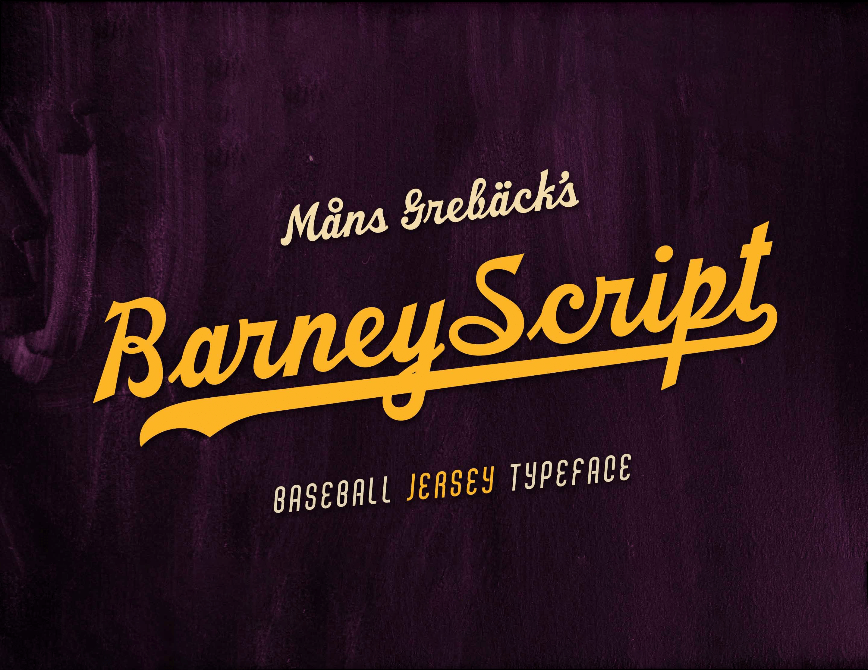 Barney Script Font