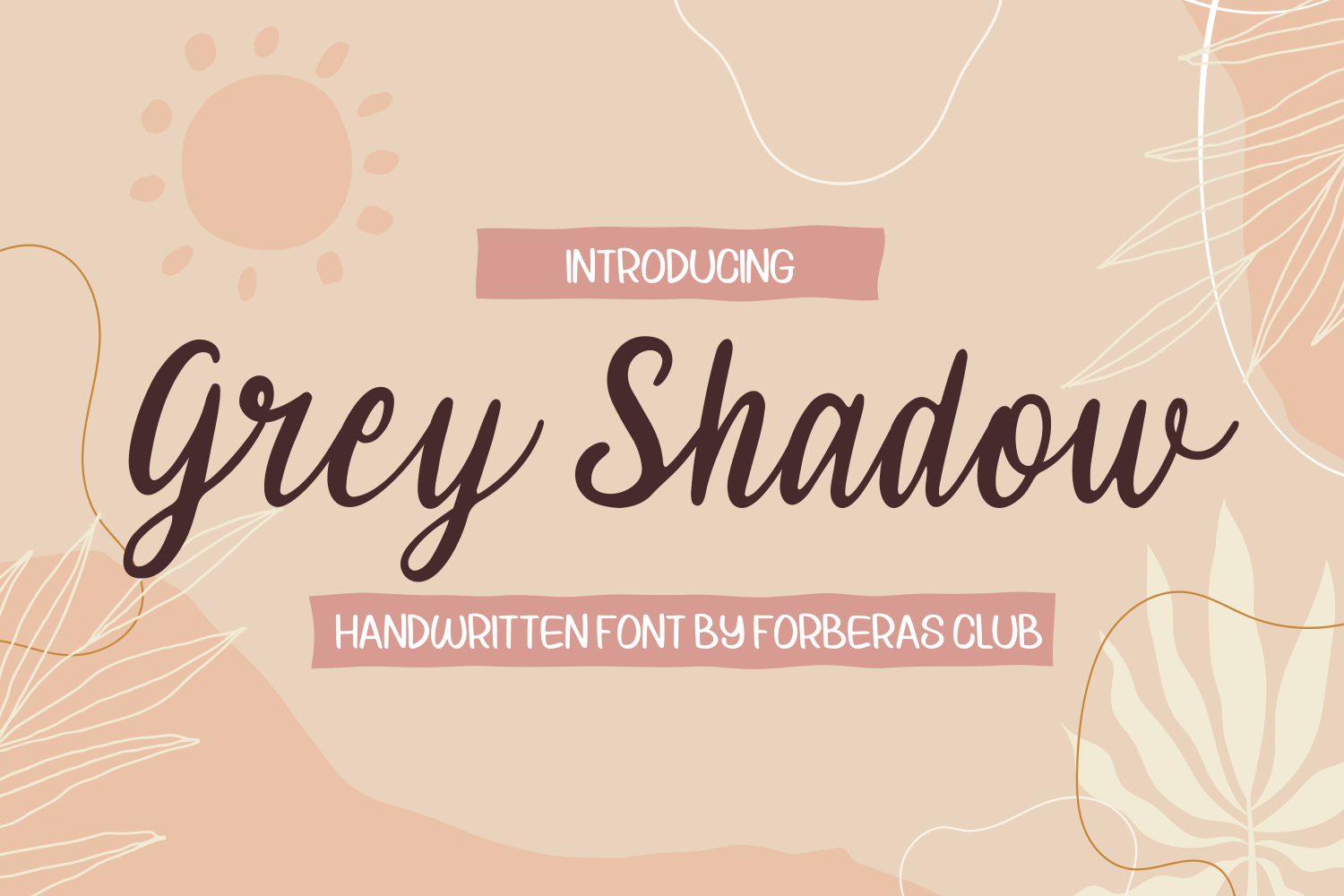 Grey Shadow Script Font