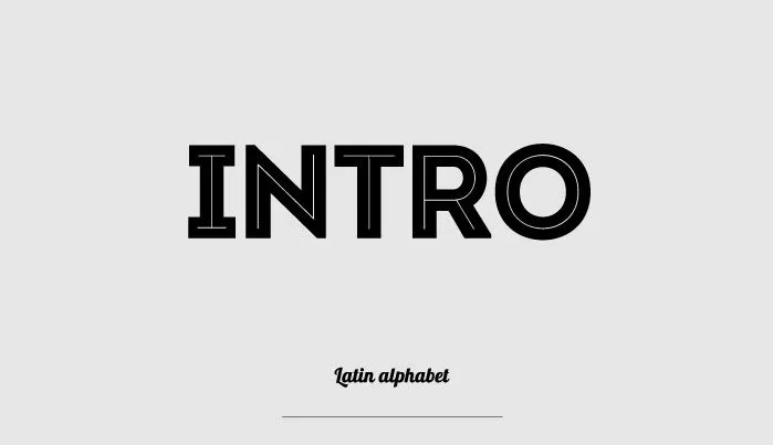 Intro Display Font