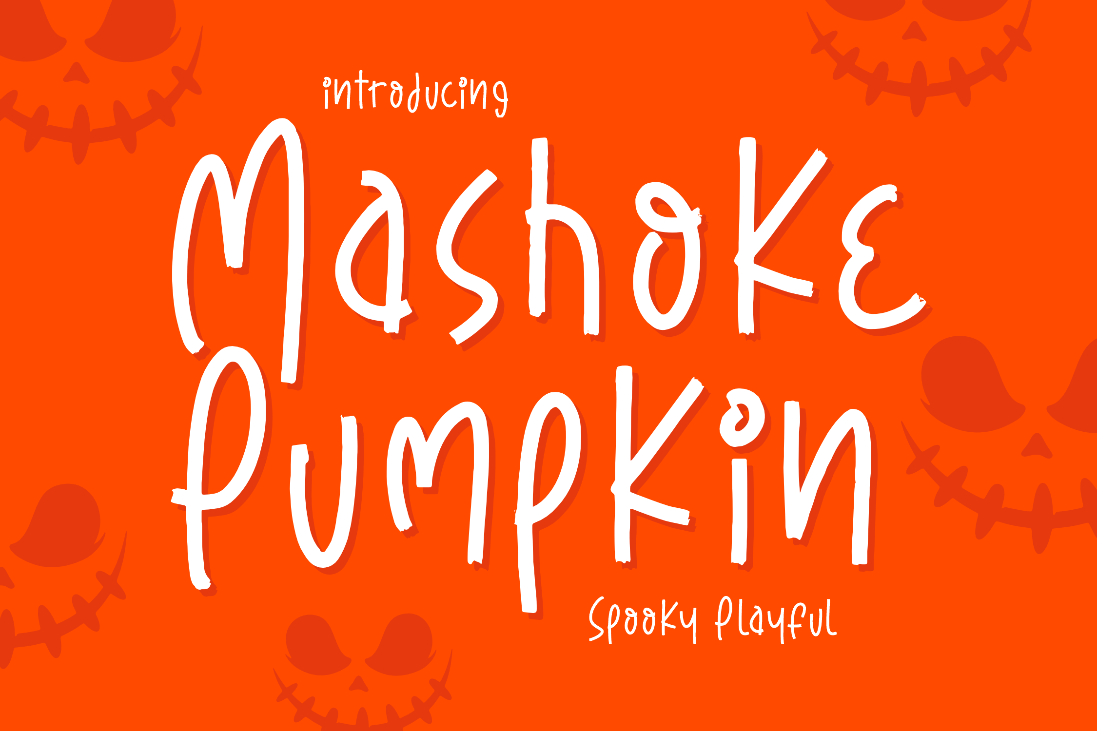 Mashoke Pumpkin Handwritten Font