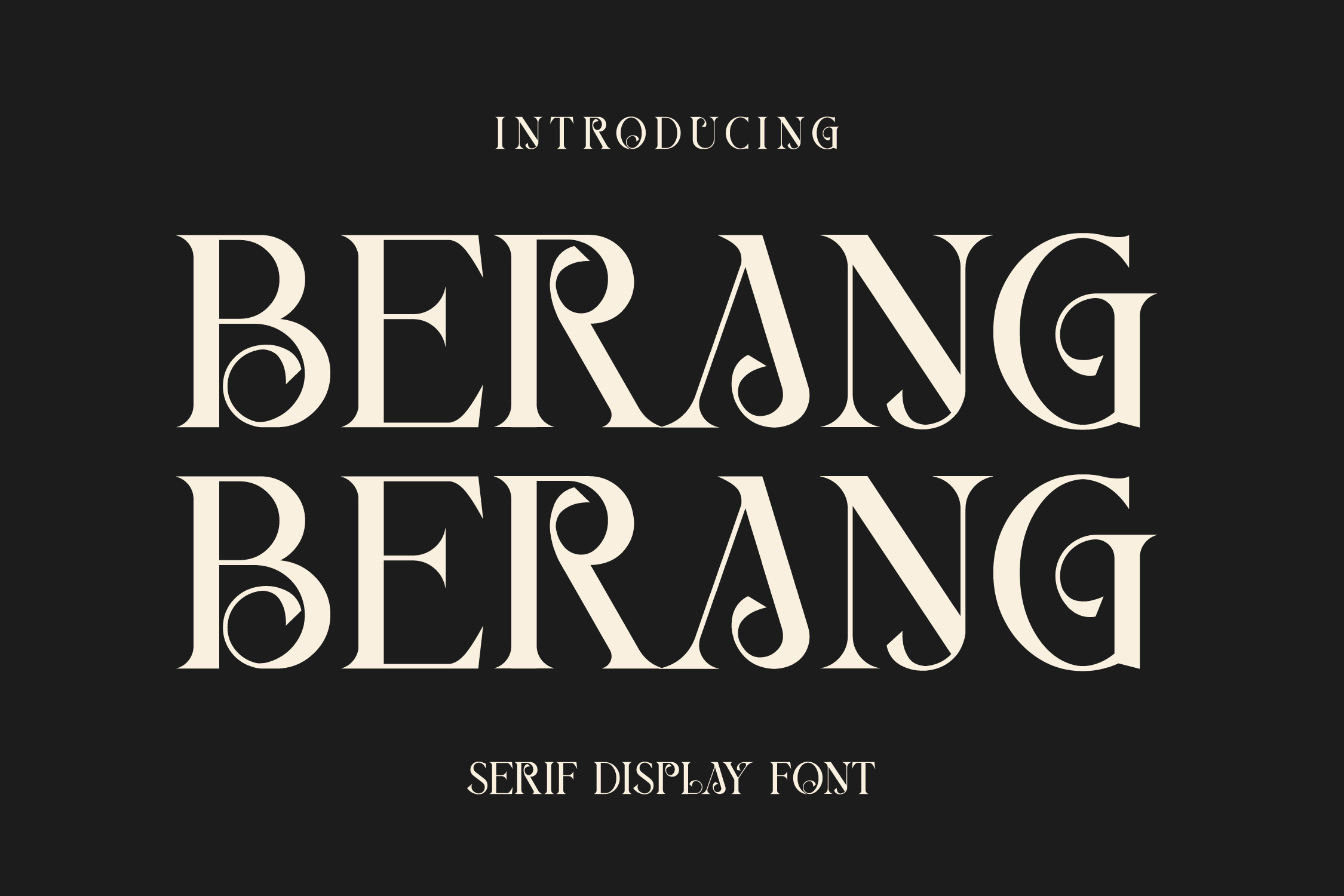 Berang Berang Serif Font