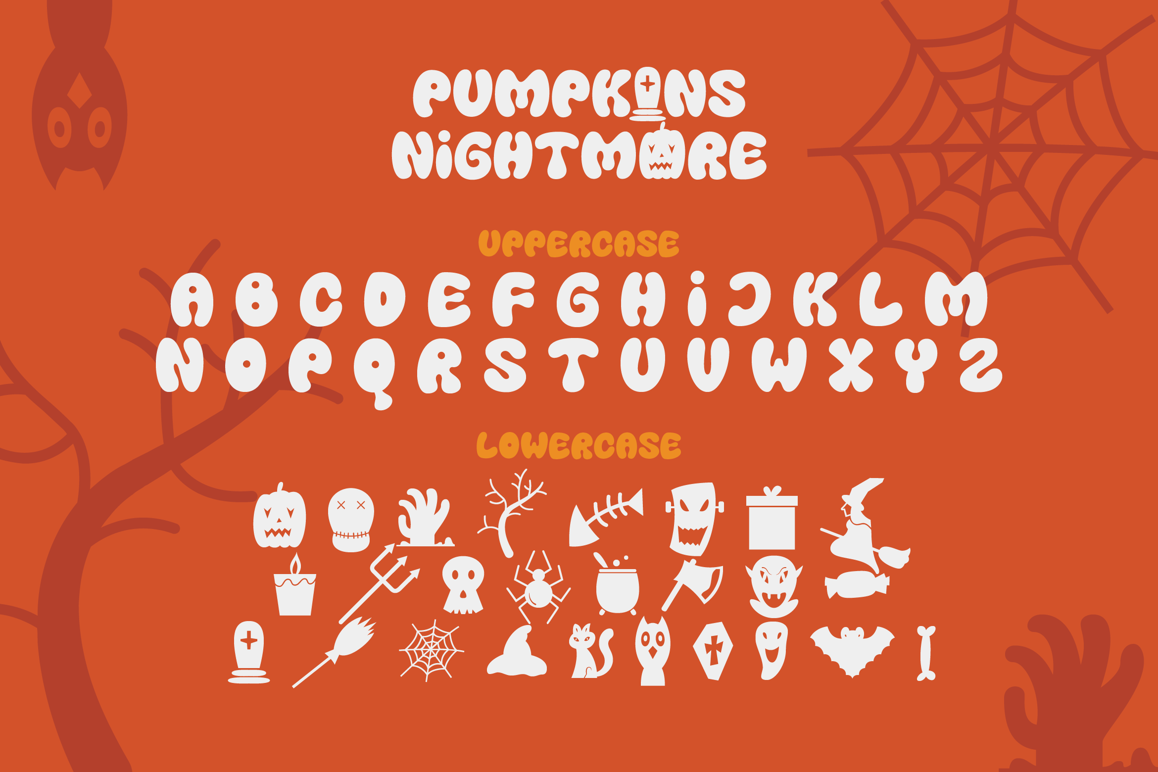 Pumpkins Nightmare Font preview image 2