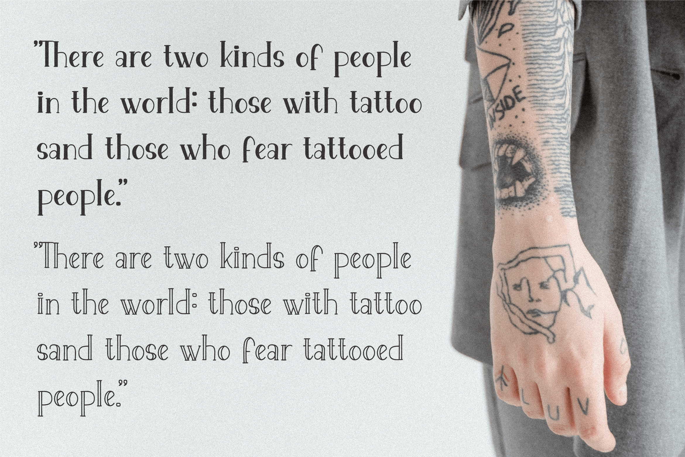 Social Tattoo Font preview image 5