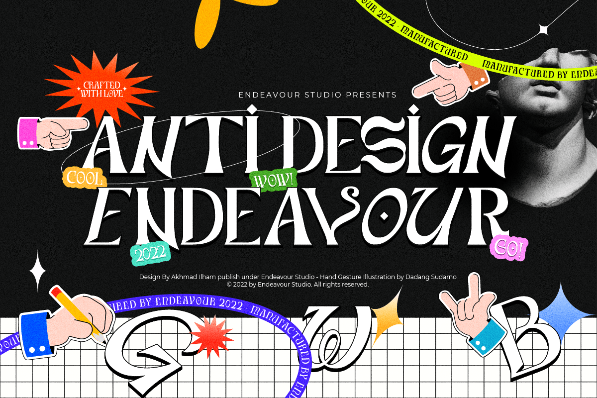 Anti Design Display Font