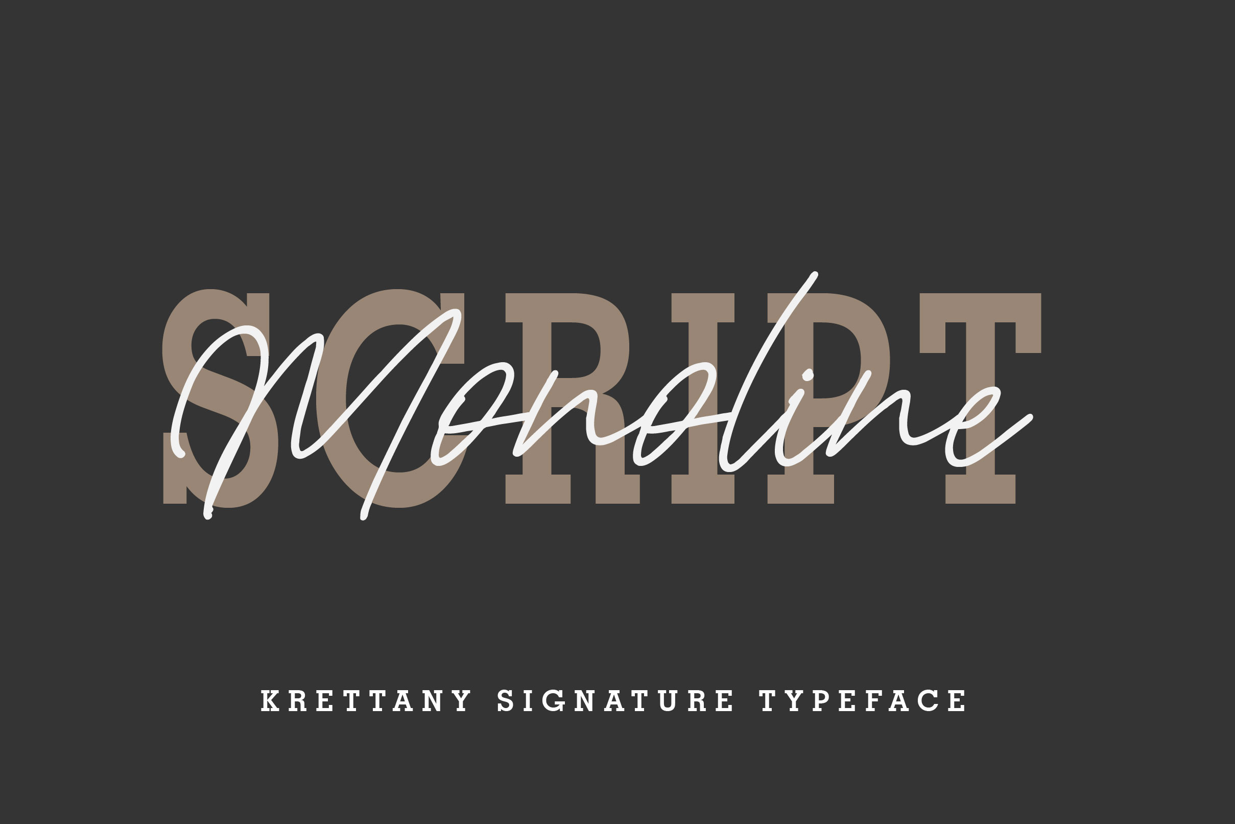 Krettany Signature Font preview image 3