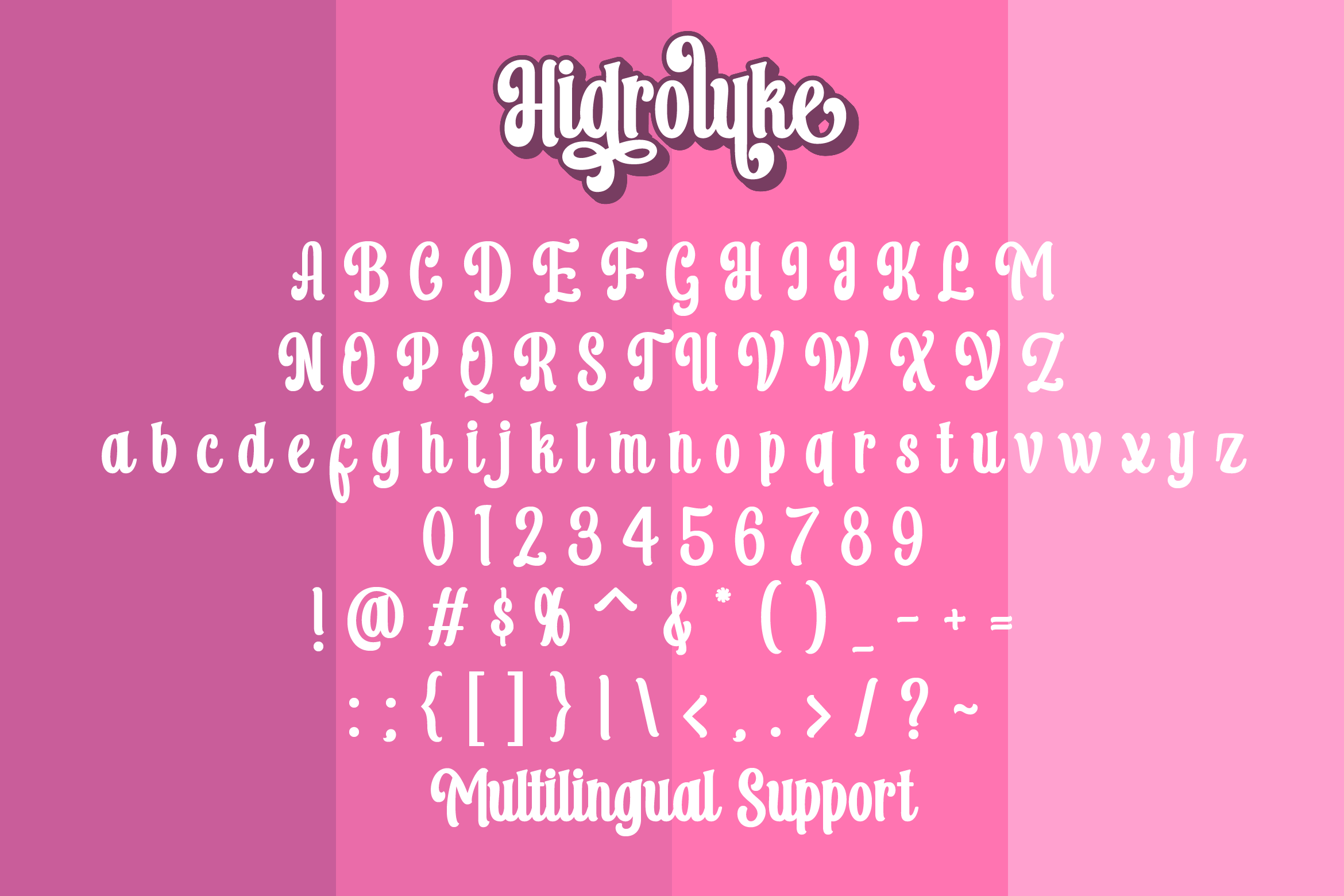 Hidroluke Font preview image 2