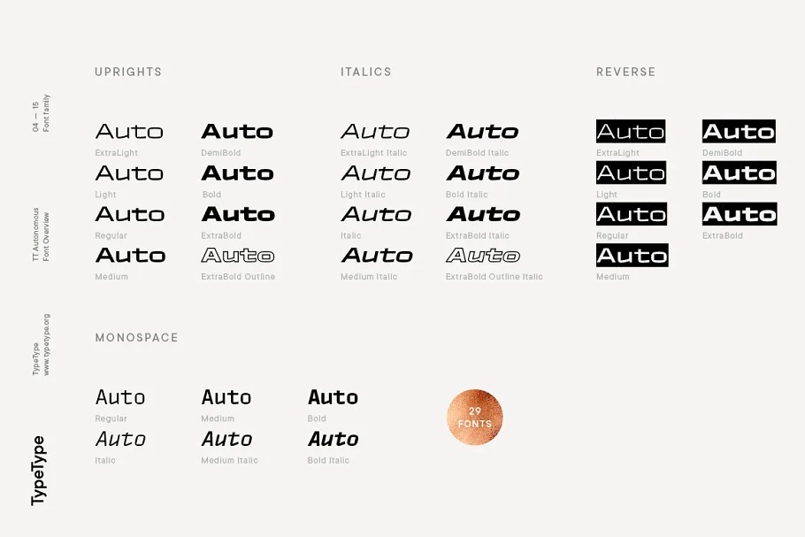 TT Autonomous Font Family preview image 3