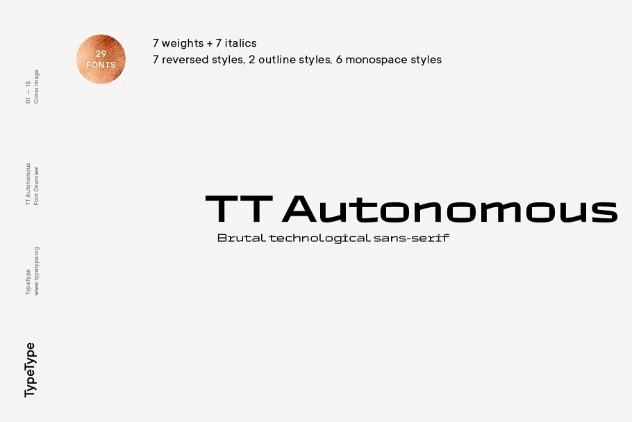 TT Autonomous Font Family preview image 1