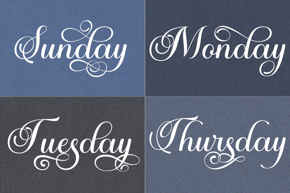 Autumn Flowers Font preview image 2