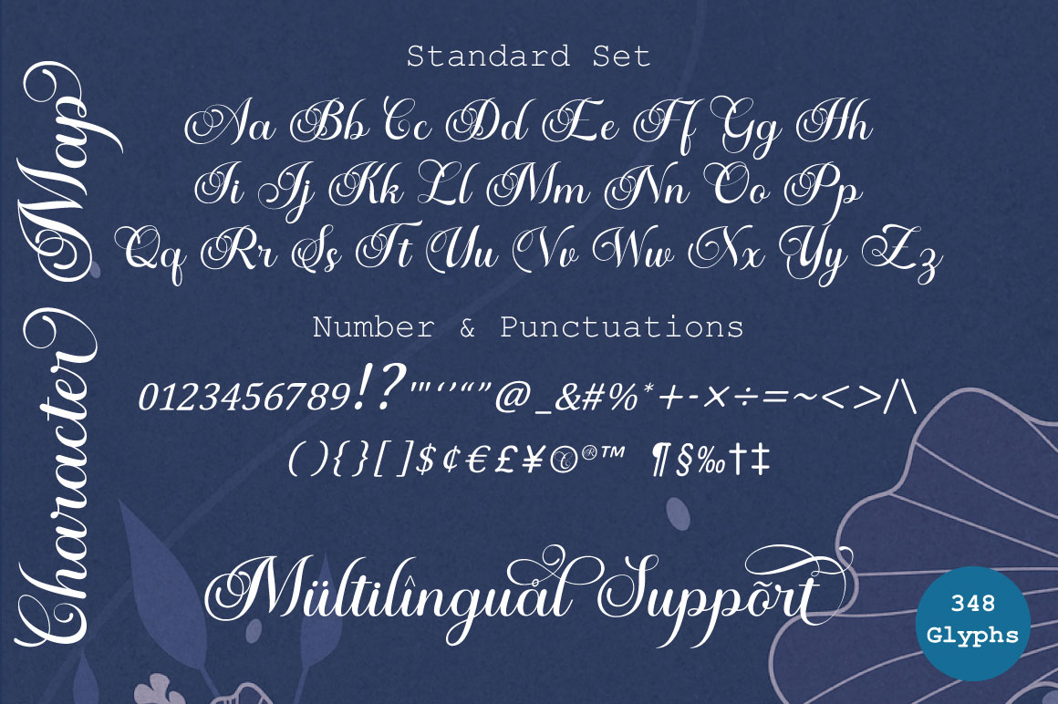 Autumn Flowers Font preview image 3