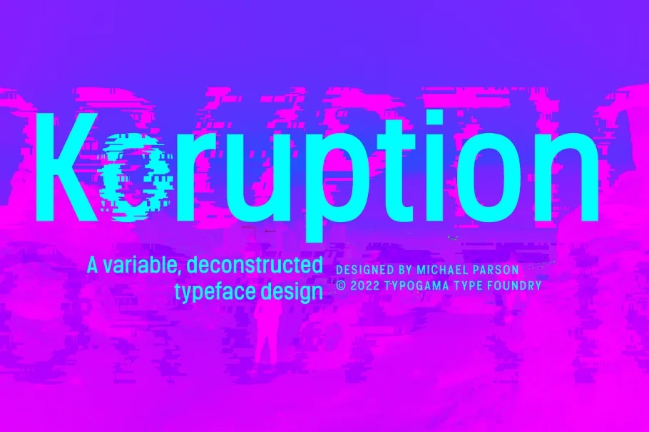 Koruption Sans Serif Font