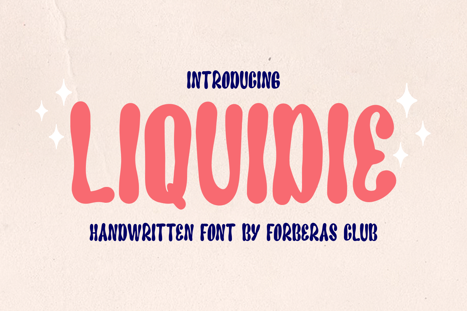 Liquidie Display Font