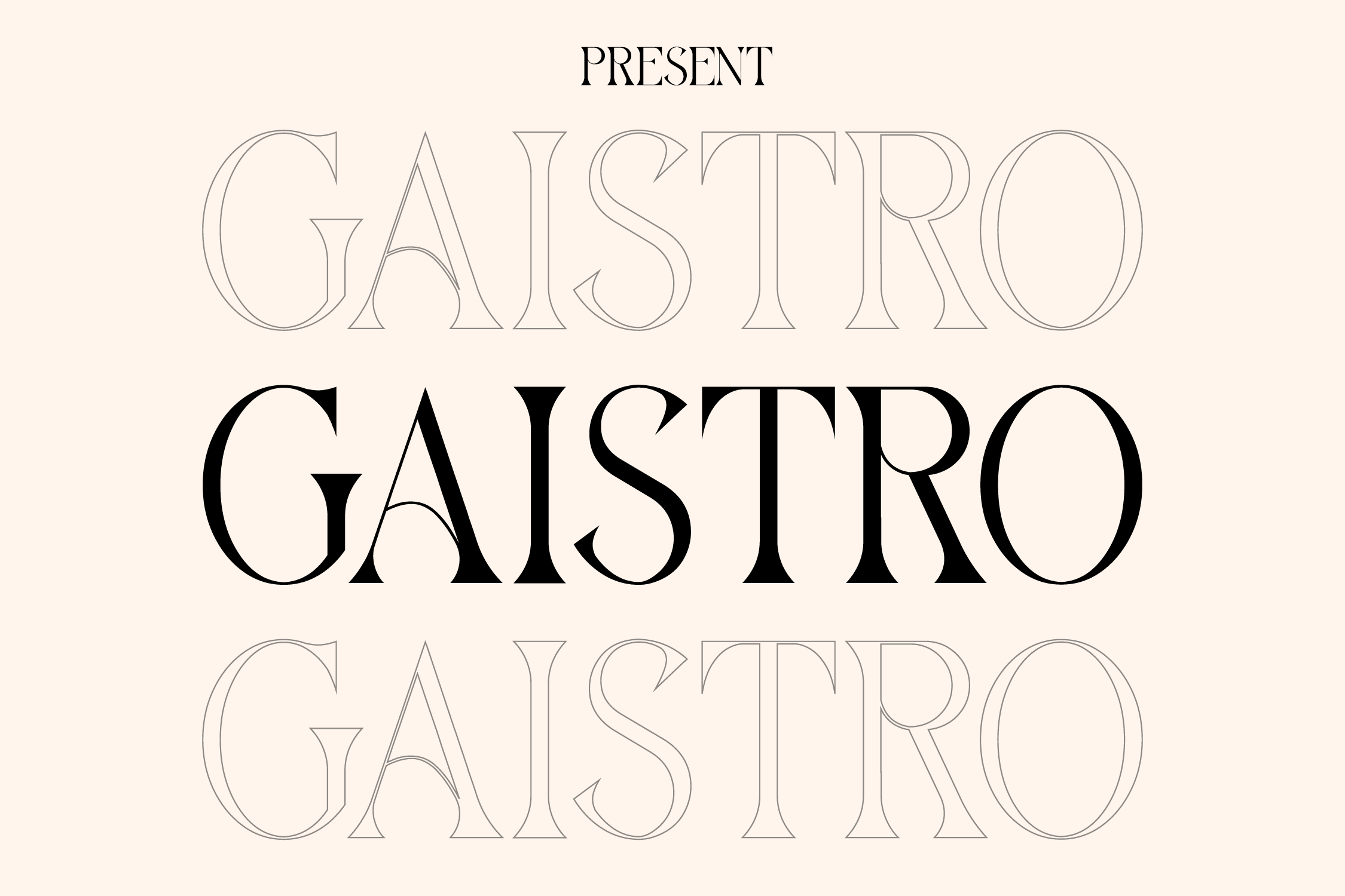 Gaistro Serif Font