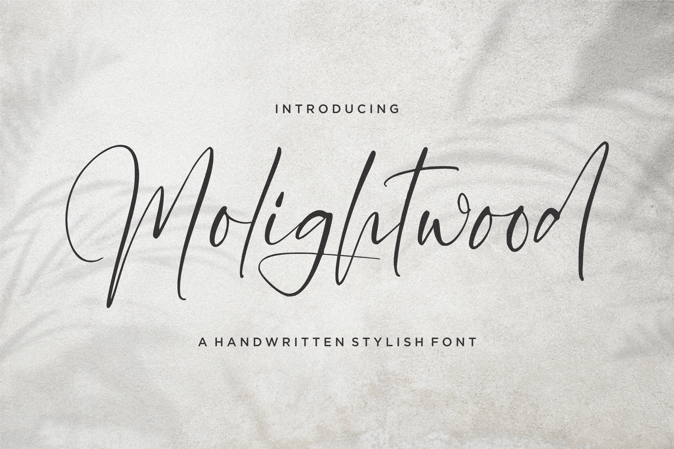 Molighwood Script Font