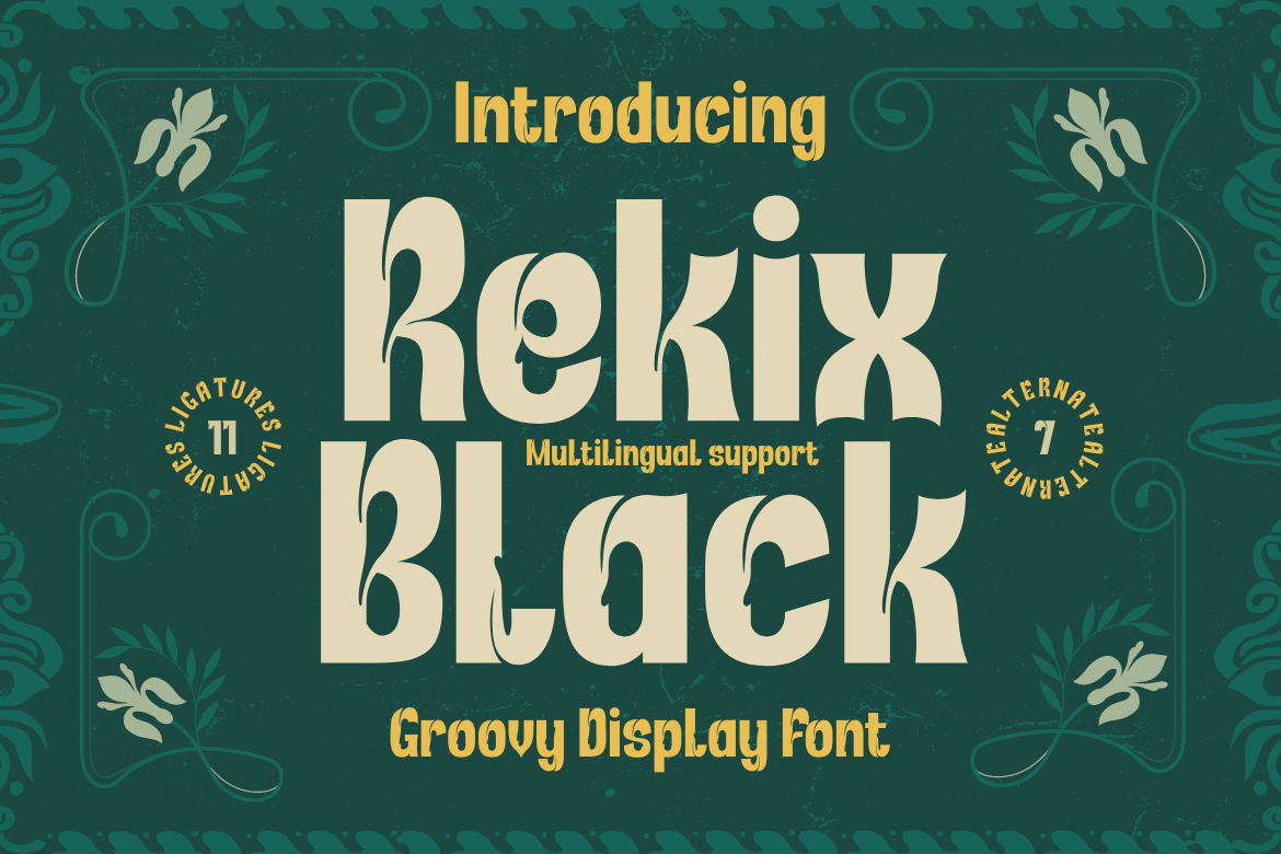 Rekix Black Display Font