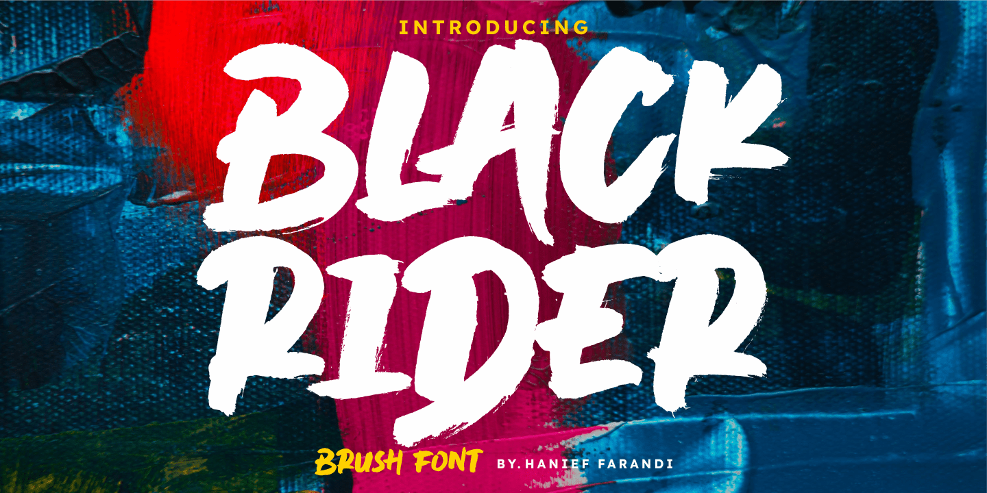 Black Rider Brush Font