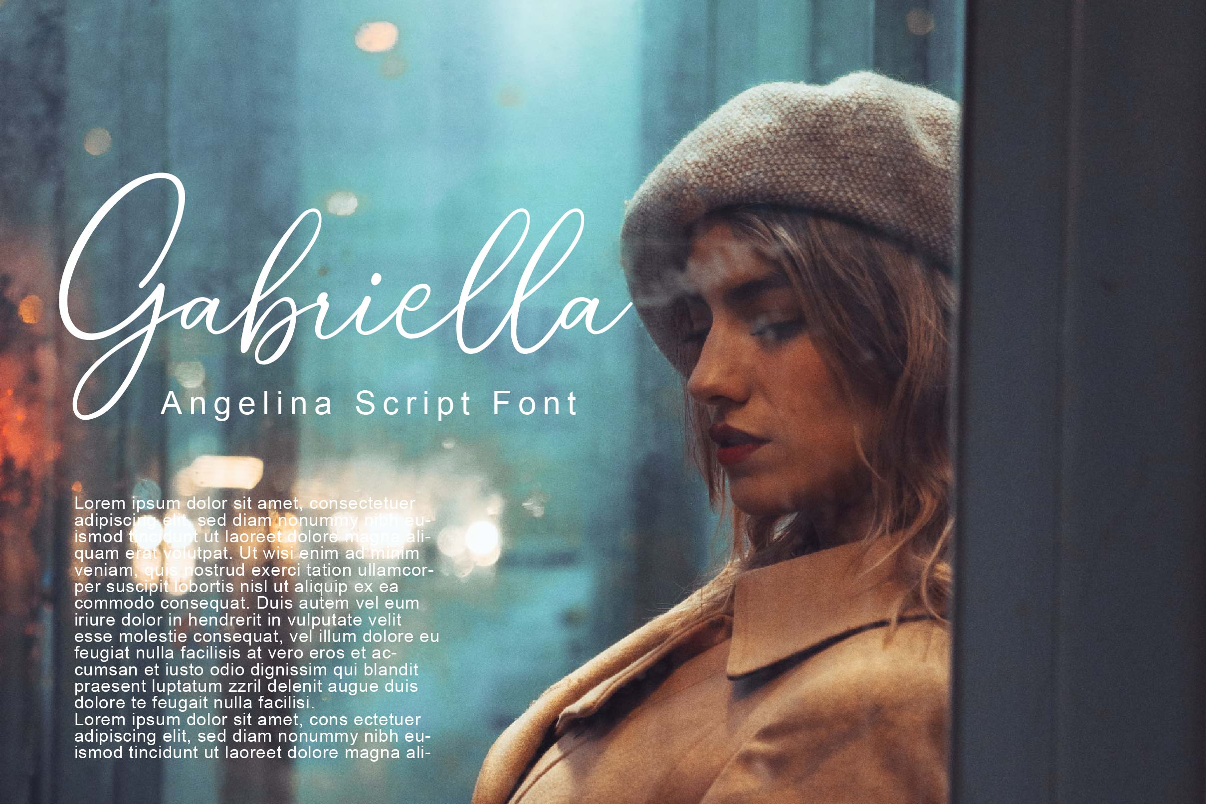 Angelina Handwritten Typeface preview image 3