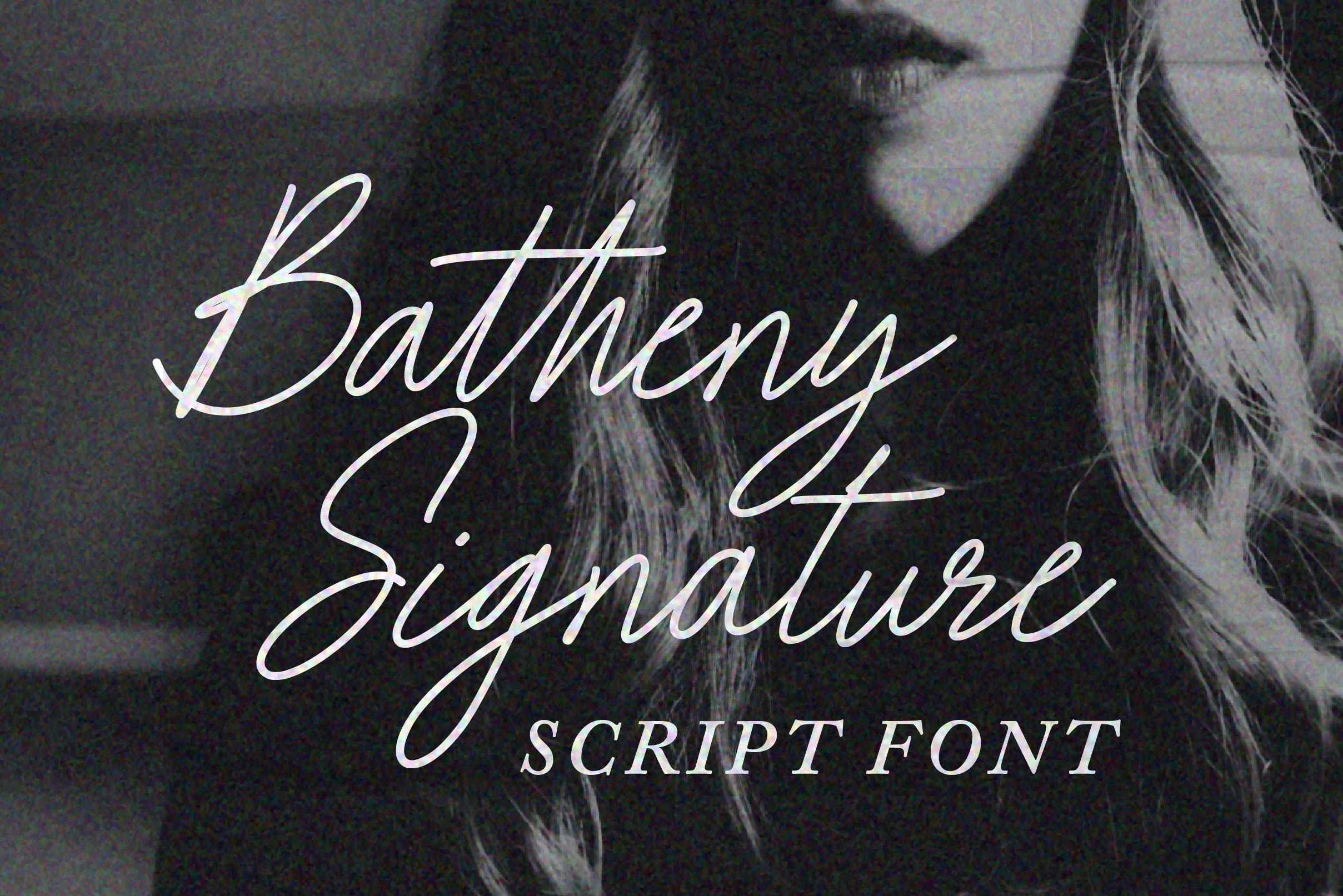 Batheny Signature Script Font