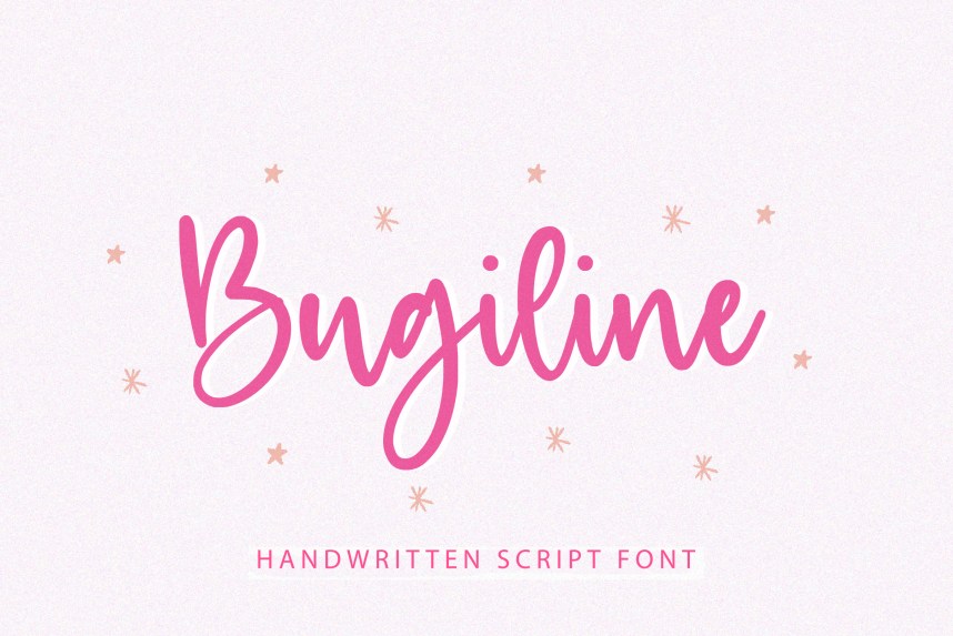 Bugiline Script Font