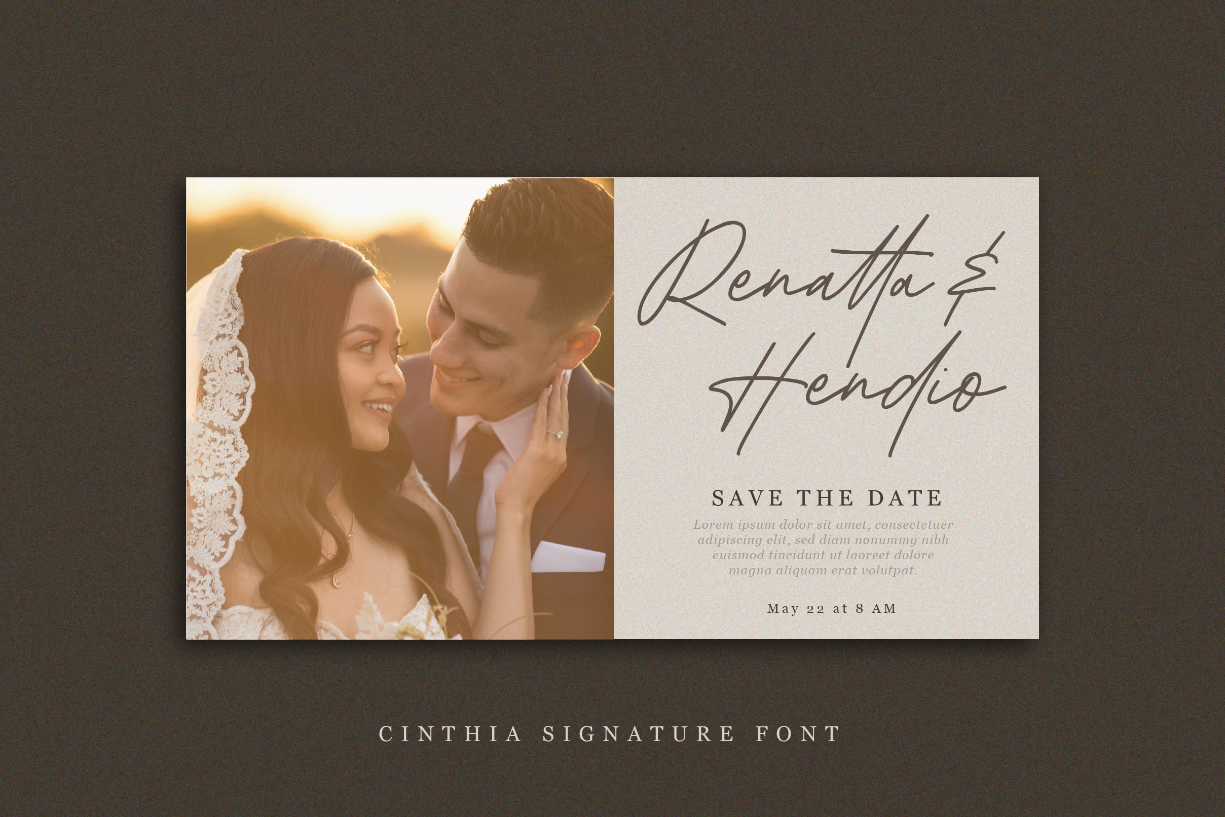 Cinthia Signature Font preview image 5