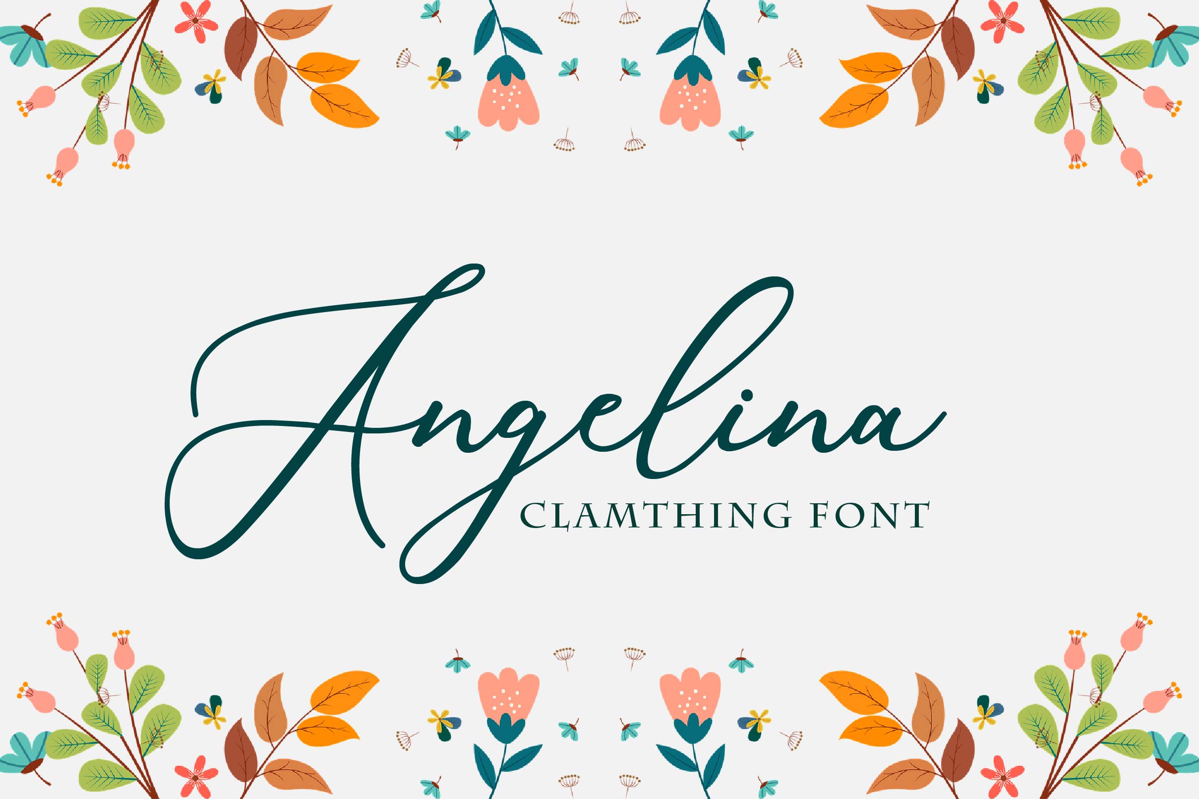 Clamthing Font preview image 2