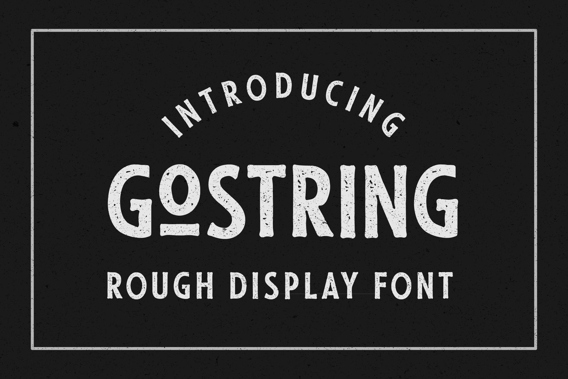 Gostring Display Font
