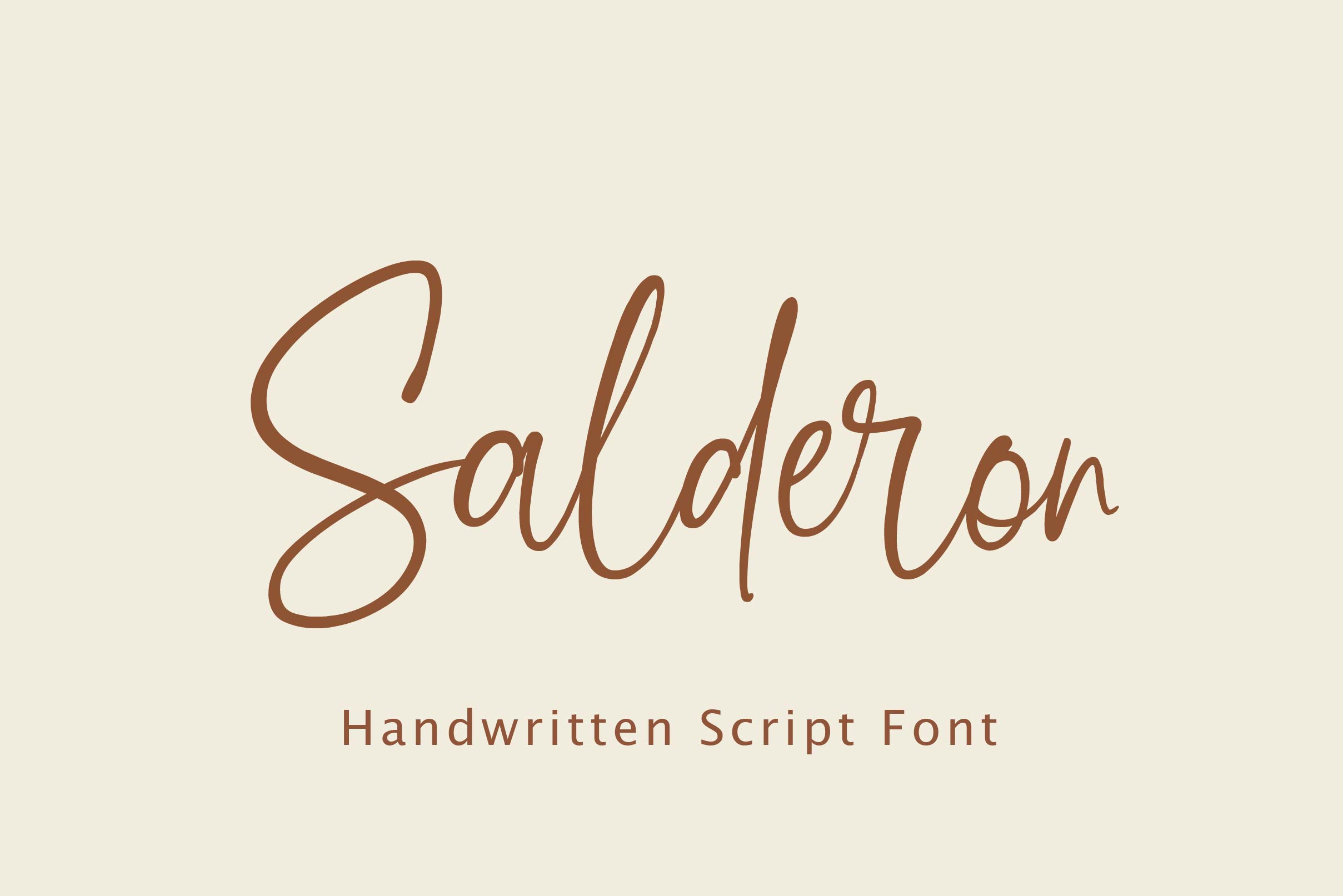 Salderon Script Font