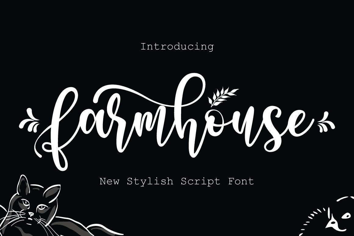 Farmhouse Calligraphy Typeface