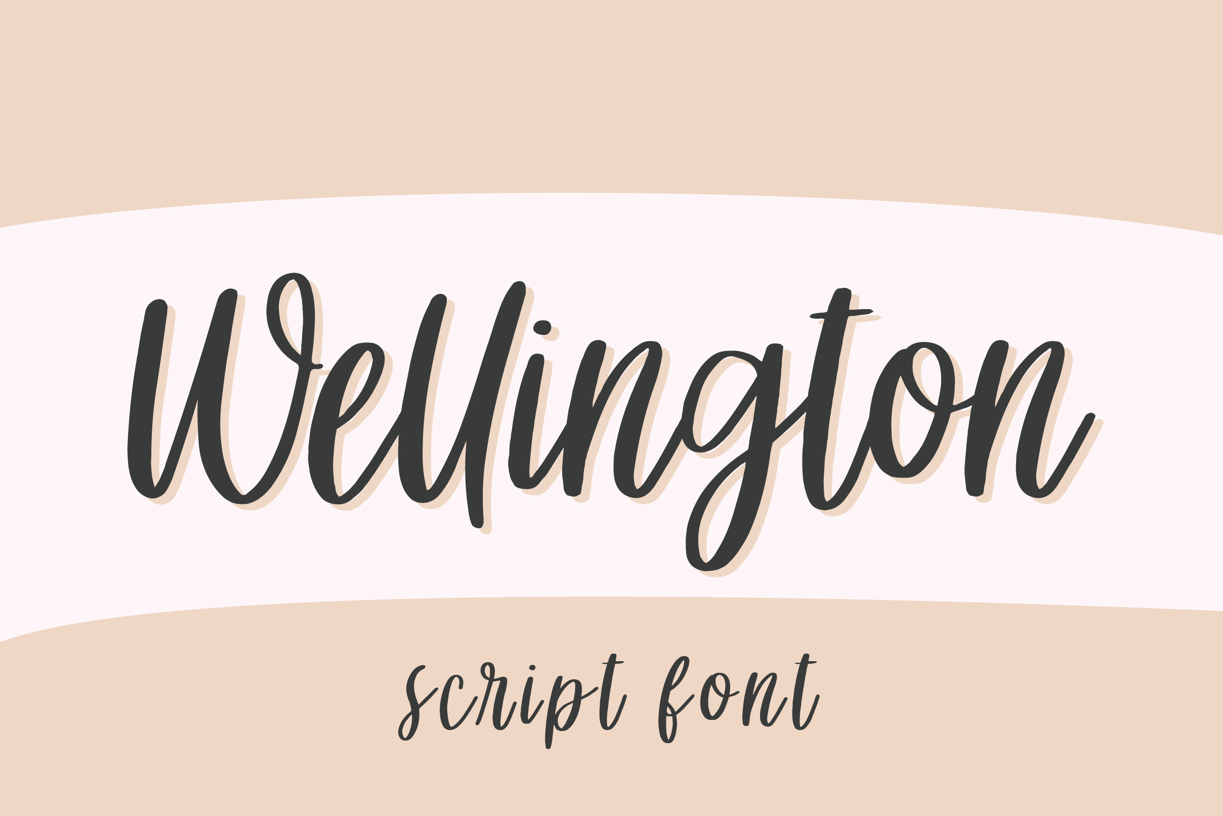 Wellington Script Font