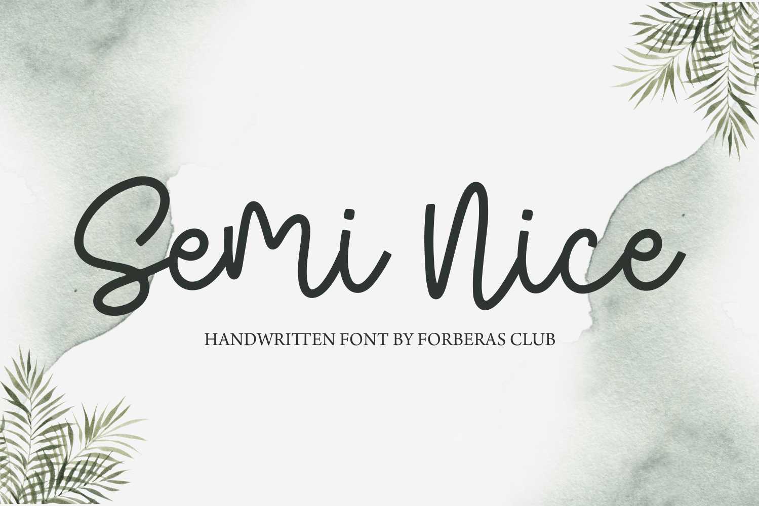 Semi Nice Handwritten Font
