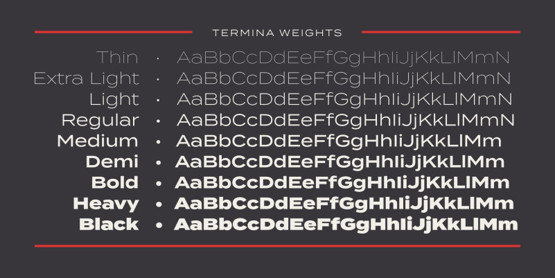 Termina Font Family preview image 4