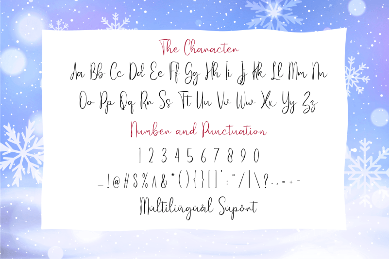 Warm Christmas Font preview image 4