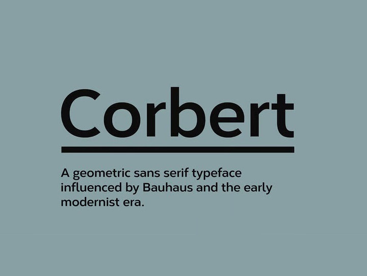 Corbert Sans Serif Font