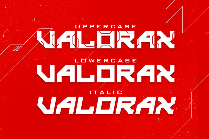 Valorax Font preview image 2