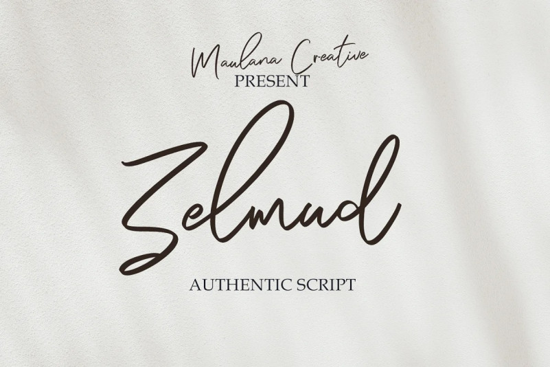 Zelmud Script Font