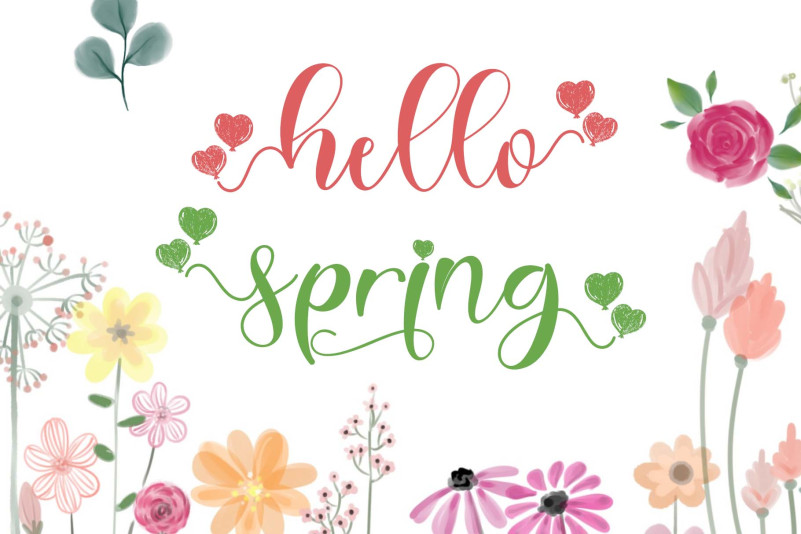 Best Spring Font preview image 2