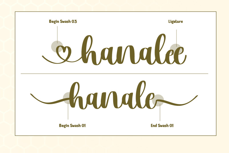 Hanale Font preview image 2