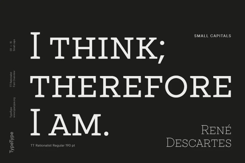 TT Rationalist Font Family preview image 3