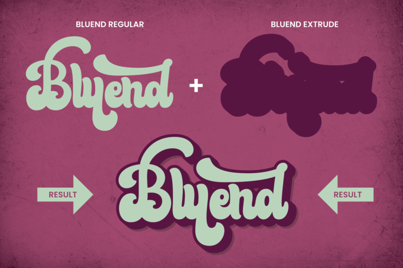 Bluend Font preview image 2