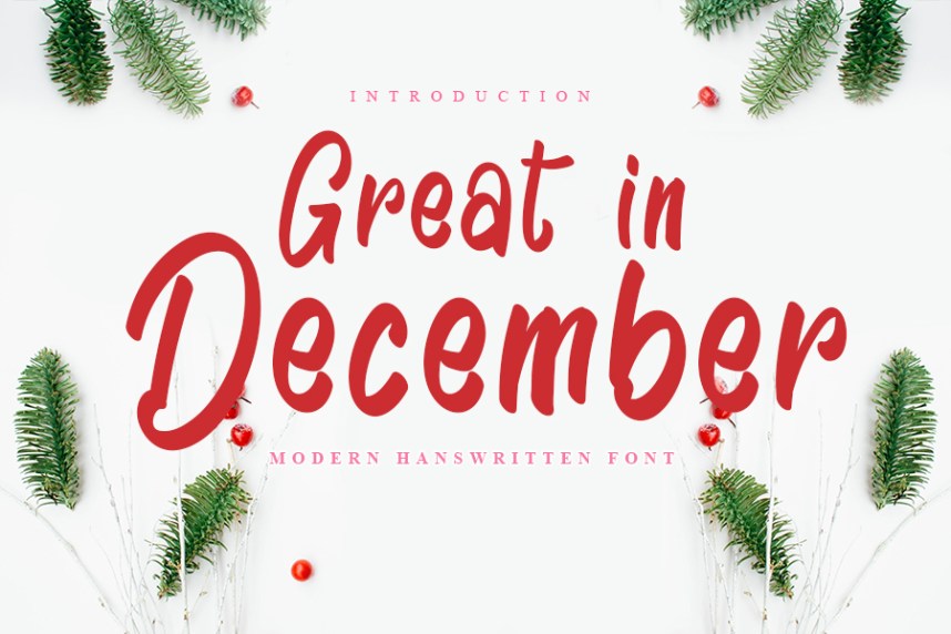 Great in December Font