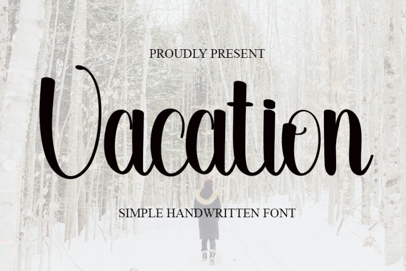 Vacation Script Typeface