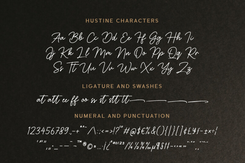 Hustine Font preview image 4