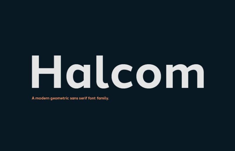 Halcom Font