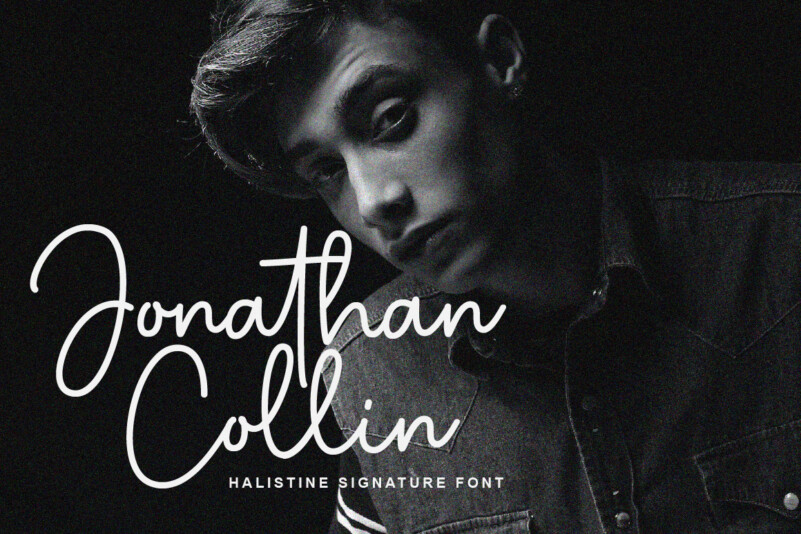 Halistine Signature Font preview image 2