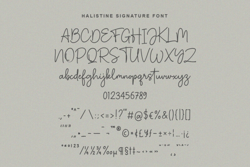 Halistine Signature Font preview image 5