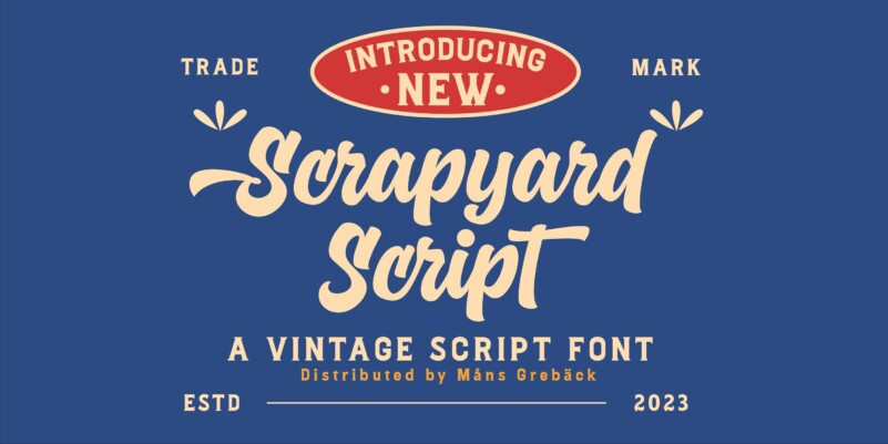 Scrapyard Script Font