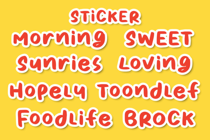 Cheerful Hilarious Display Font preview image 4