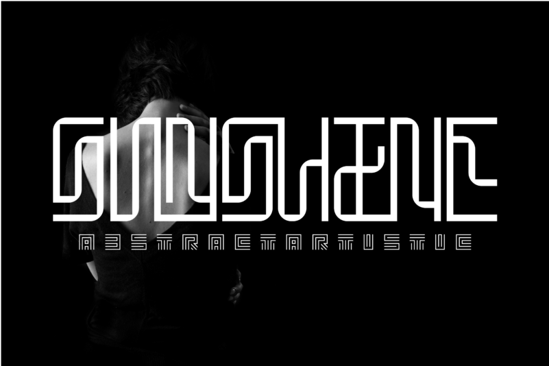 Abstract Artistic Font preview image 4
