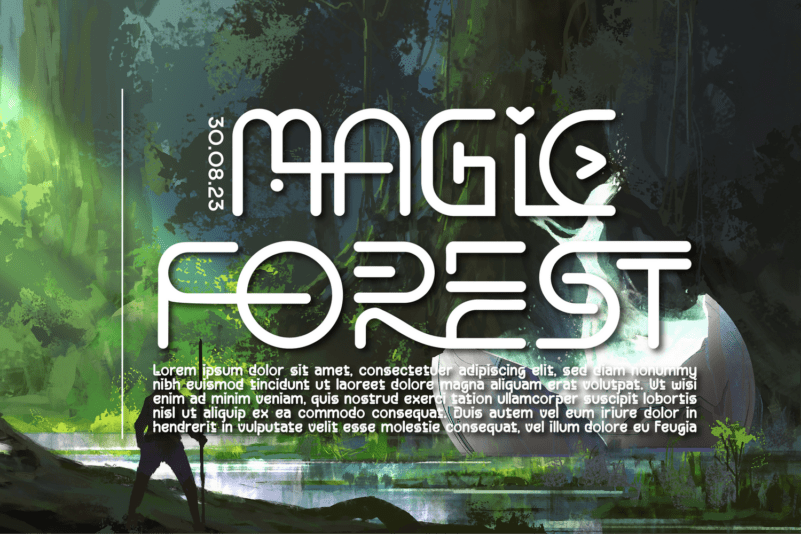 Thrives Risence Font preview image 3